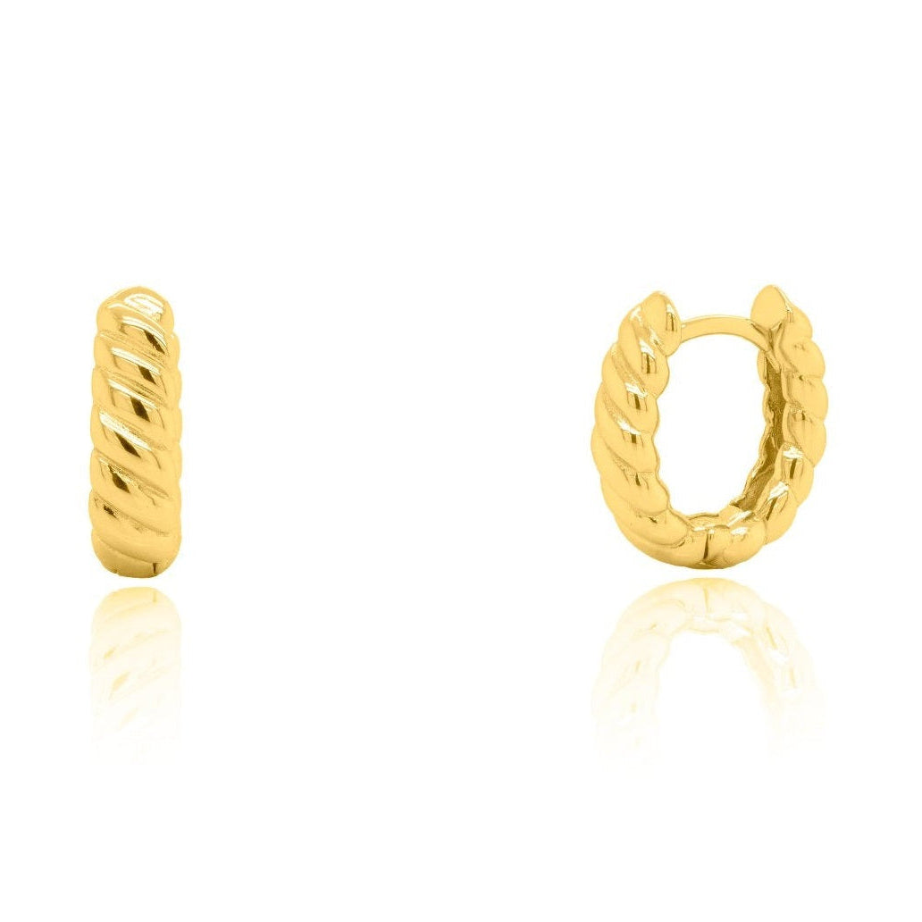GOLD TWISTED ROPE HUGGIES