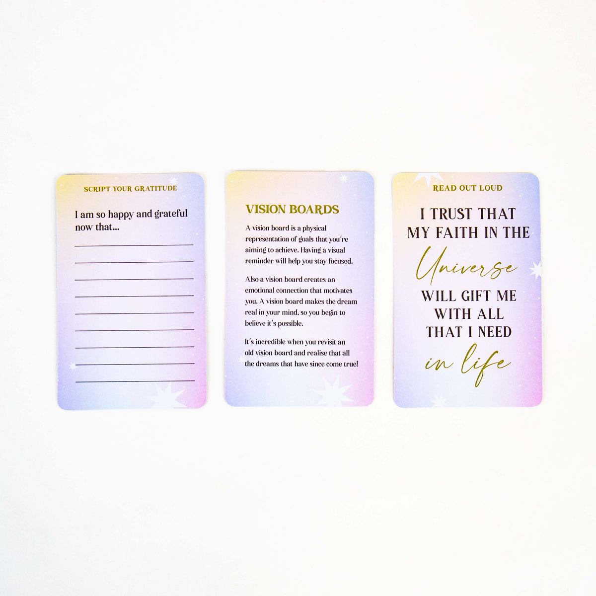 MANIFEST CARDS