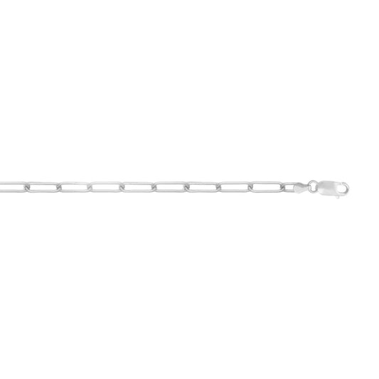 PAPERCLIP BRACELET 6.5" in SILVER