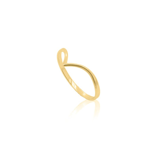CHEVRON RING in GOLD