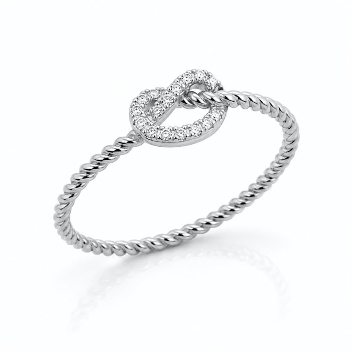 LOVEKNOT RING in SILVER