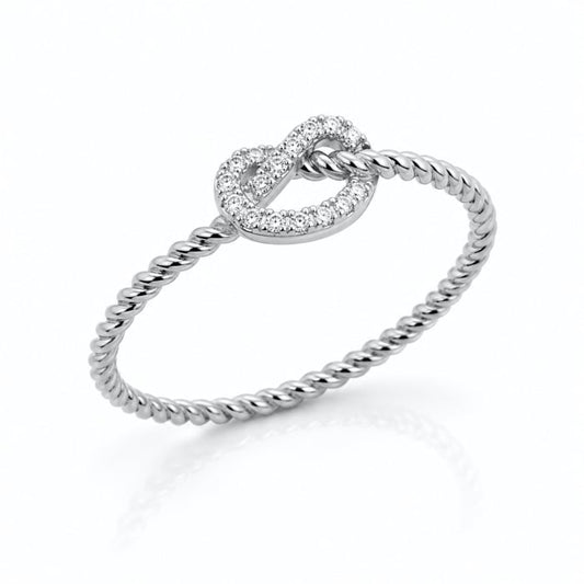 LOVEKNOT RING in SILVER