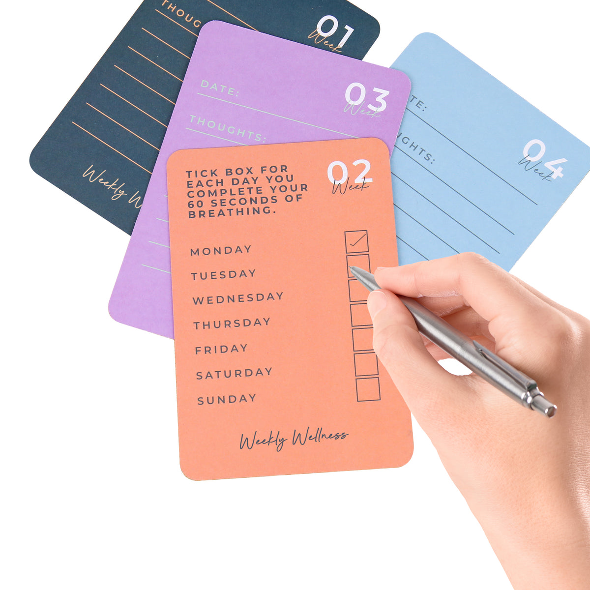 WEEKLY WELLNESS CARDS - HAPPINESS