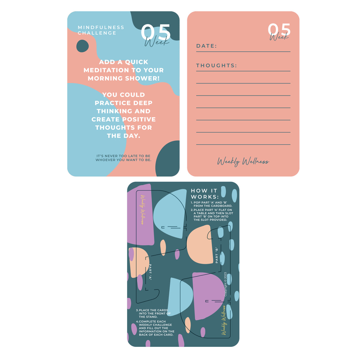 WEEKLY WELLNESS CARDS - MINDFULNESS